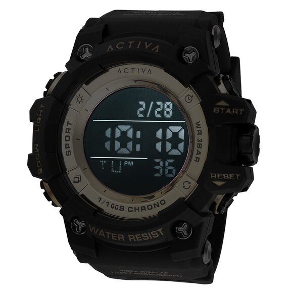 Activa Sync X Invicta Men's Digital Watch - 50mm. Black (ACW8046-003) - Picture 4 of 5